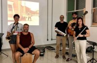 Músicos da Oficina de Criatividade Sonora participam de imersão em Taquaruçu nesta terça-feira, 04  