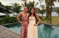 Amanda Vasconcelos, empresária e esposa de Henrique, da dupla Henrique & Juliano, impulsiona marca tocantinense e leva vestido local ao cenário gl