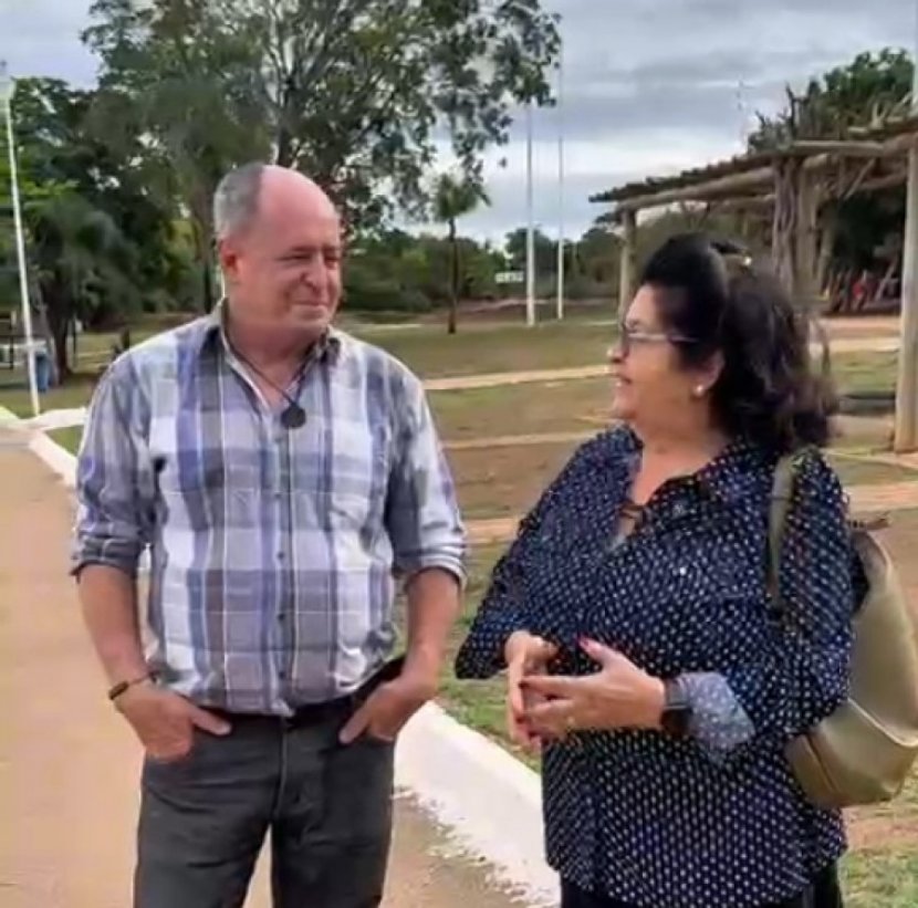Joselir e Isac Cardoso no Parque Cesamar